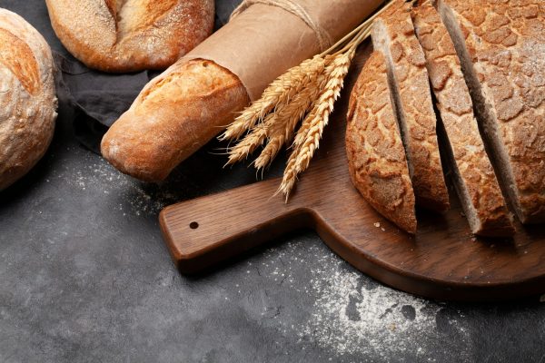 Various types of bread